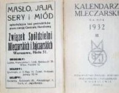 Agenda - Spółdzielczość mleczarska w Galicji