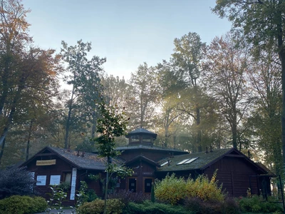 The European Bison Show Farm in the Historic Park of Pszczyna