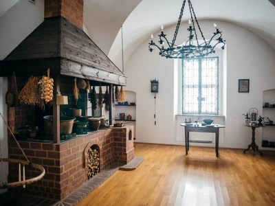 Reconstructed court kitchen from the 19th century