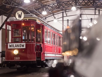 Presentation of historical tram carriages