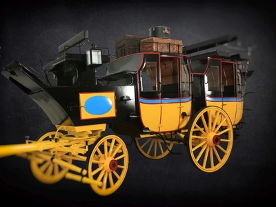 Horse-drawn postal vehicles