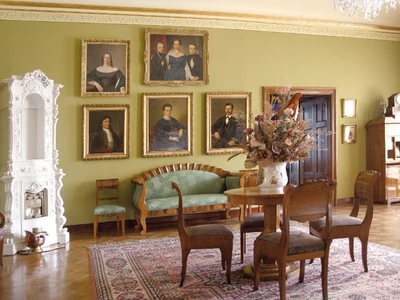 The Biedemeier Room or Bourgeois Parlour from the second half of the 19th century