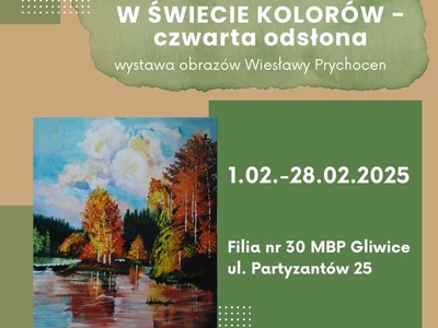 W świecie kolorów. Odsłona czwarta. Wystawa prac Wiesławy Prychocen